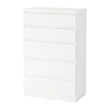Ikea-Kullen-Schubladen-Kommode, Schlafzimmer-Möbel, mit 5 Schubladen, weiß