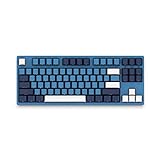 HEQIE-YONGP Tastatur, 87 stücke Keycaps Ocean Star Gaming Tastatur Typ-C Kabelsöffner PBT Keycaps Mechanische Gaming-Tastatur für Laptop Für PC-Gaming-Tastatur (Axis Body : Blue)