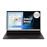 Samsung Galaxy Book2 39,6 cm (15,6 Zoll) Notebook (Intel Core Prozessor i3, 8 GB RAM, 256 GB SSD, Windows 11 Home) inklusive 36 Monate Garantie [Exclusiv bei Amazon], Graphite